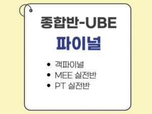 1005.종합반-UBE전용-파이널 강좌 모음