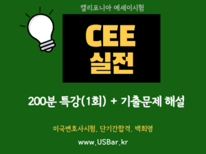 302.CEE실전반 (기출 2025Feb 5문제 해설 포함)